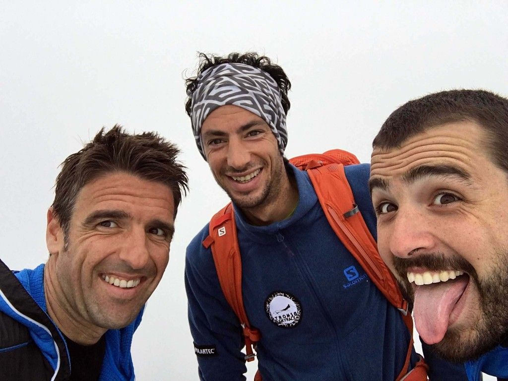 With Kilian Jornet and Jordi Saragossa in the Hamperokken ridge